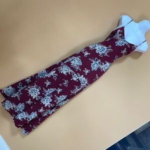 Vintage Abercrombie and Fitch maxi summer dress lace up back